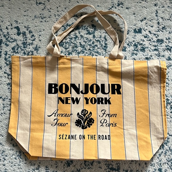 NEW Sezane New York canvas tote - Picture 1 of 1